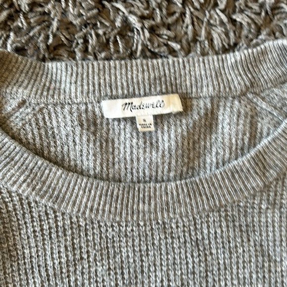 Madewell Gray Crewneck Sweater Size Small - Picture 2 of 8